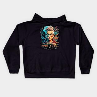 Nerd future car Kids Hoodie